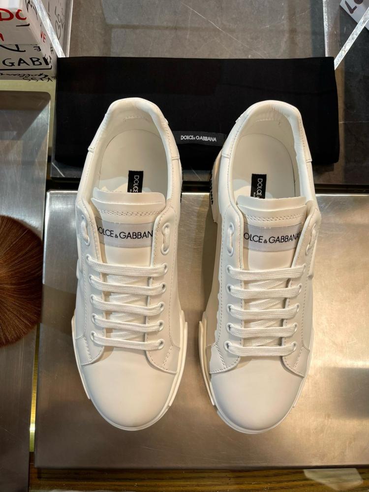スニーカー DOLCE  GABBANA Men Sneakers CS2330 AH1368I047 White Calfskin Portofino sneakers in White for Men | Dolce&Gabbana® US