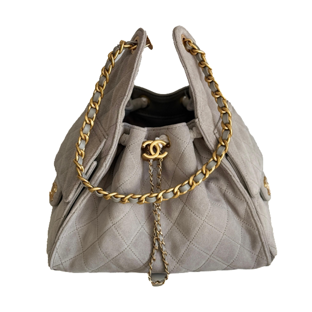 日本最級 Tote 25cm Chanel Bag E-SEVEN - Beige in Chain Shoulder with バッグ
