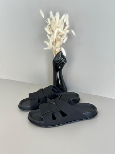 PRADA｜SLIPPERS (1XX612 3LKB F0PFG) Prada Logo Lamb Leather Slippers () IFCHIC.COM