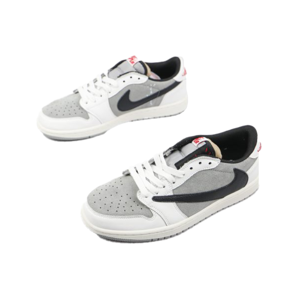 Nike Travis Scott x Air Jordan 1 Low White Blue Logo - E