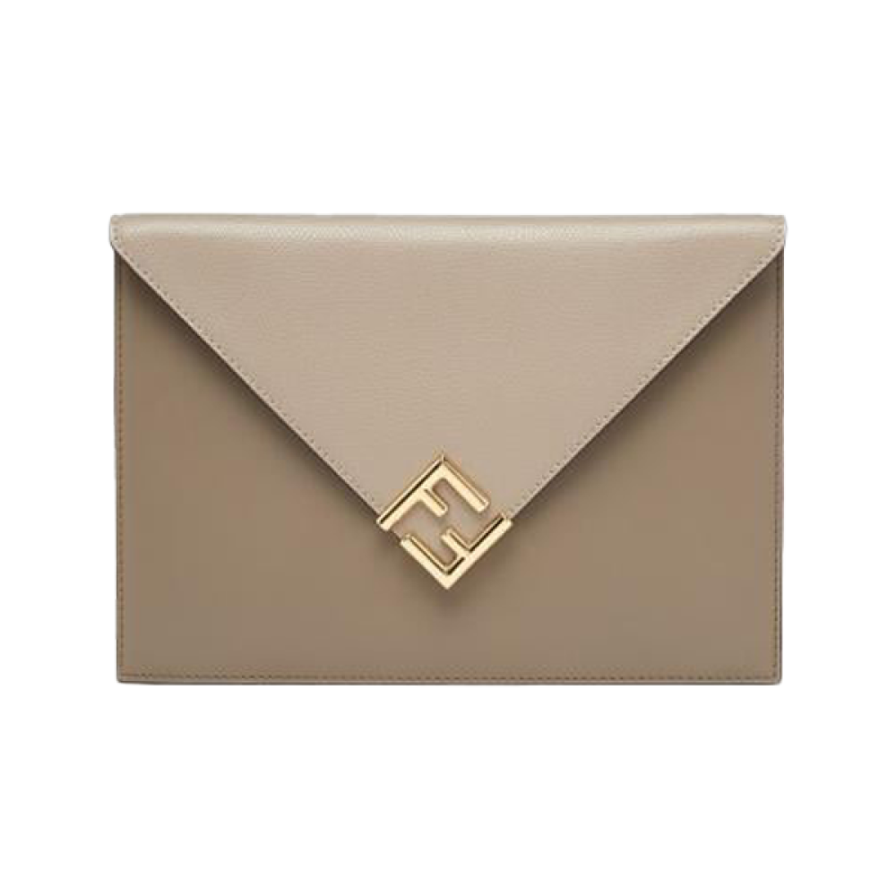 Fendi Women's Wallet 23cm Flap Style Beige