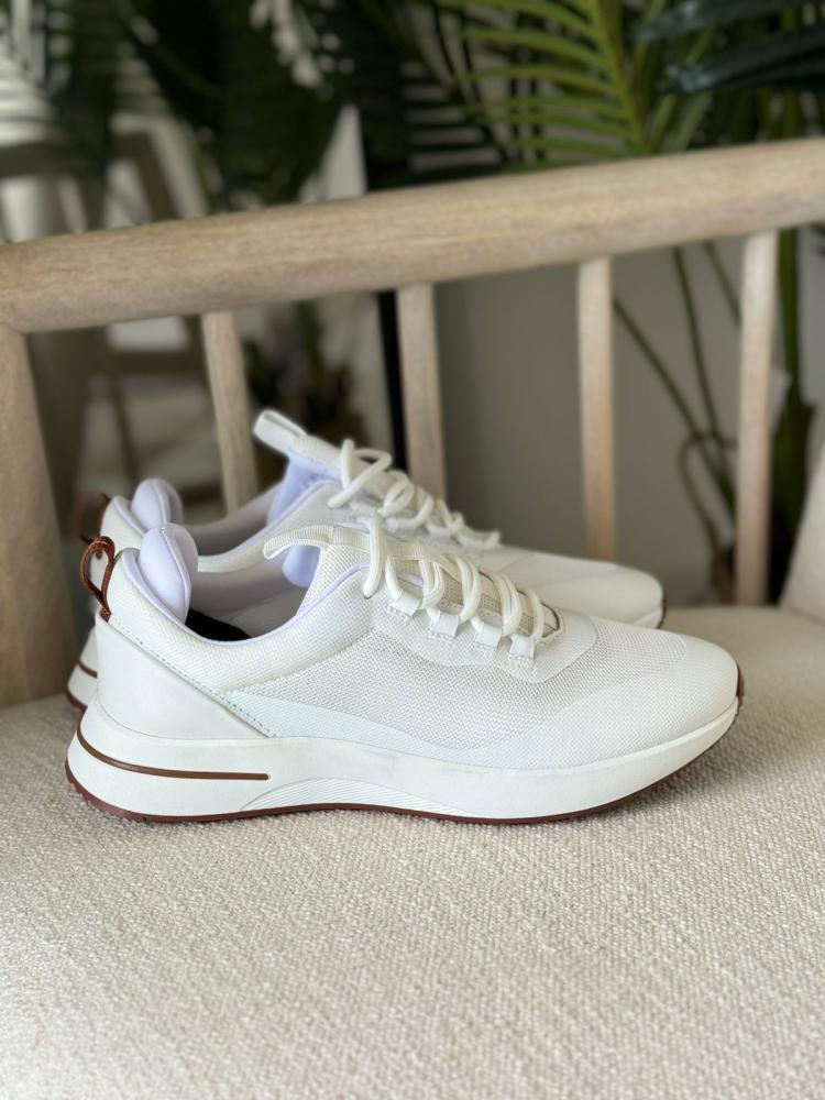 Lorebiana Walk Wish Men's Canvas Sneakers in White