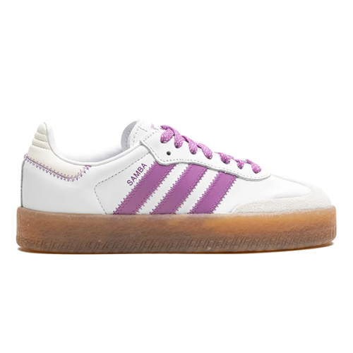 Adidas Samba Women's White Purple Stylish Shoes - E-SEVEN STORE