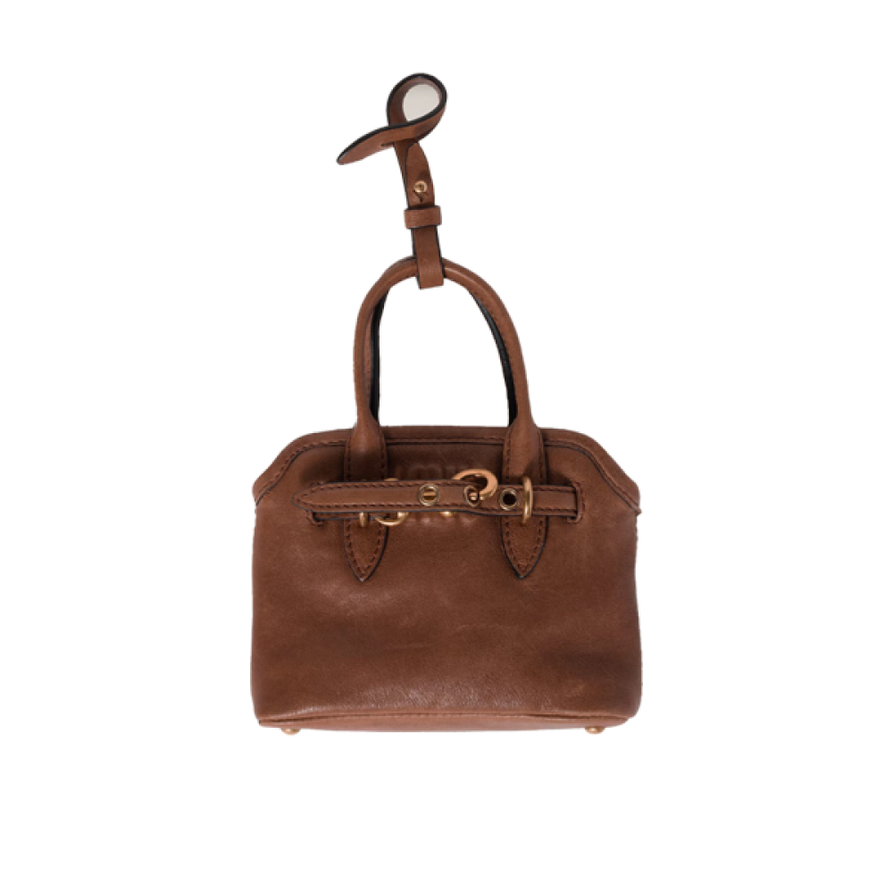 Miu Miu Small Adventure Bag in Brown Leather - E-SEVEN STORE