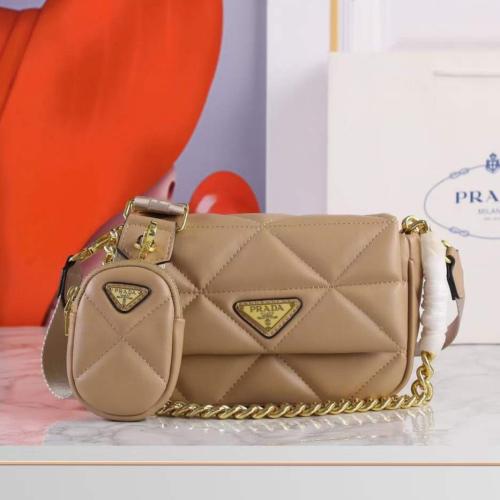 ショルダーバッグ・ポシェット PRADA Sand Shearling Crossbody Bag Prada Sand Shearling Crossbody Bag (PRADA/ショルダーバッグ