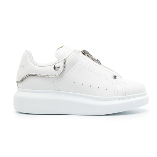 【初版】 ALEXANDER McQUEEN Alexander McQueen White Zip-Up Sport Sneakers for Everyday Wear