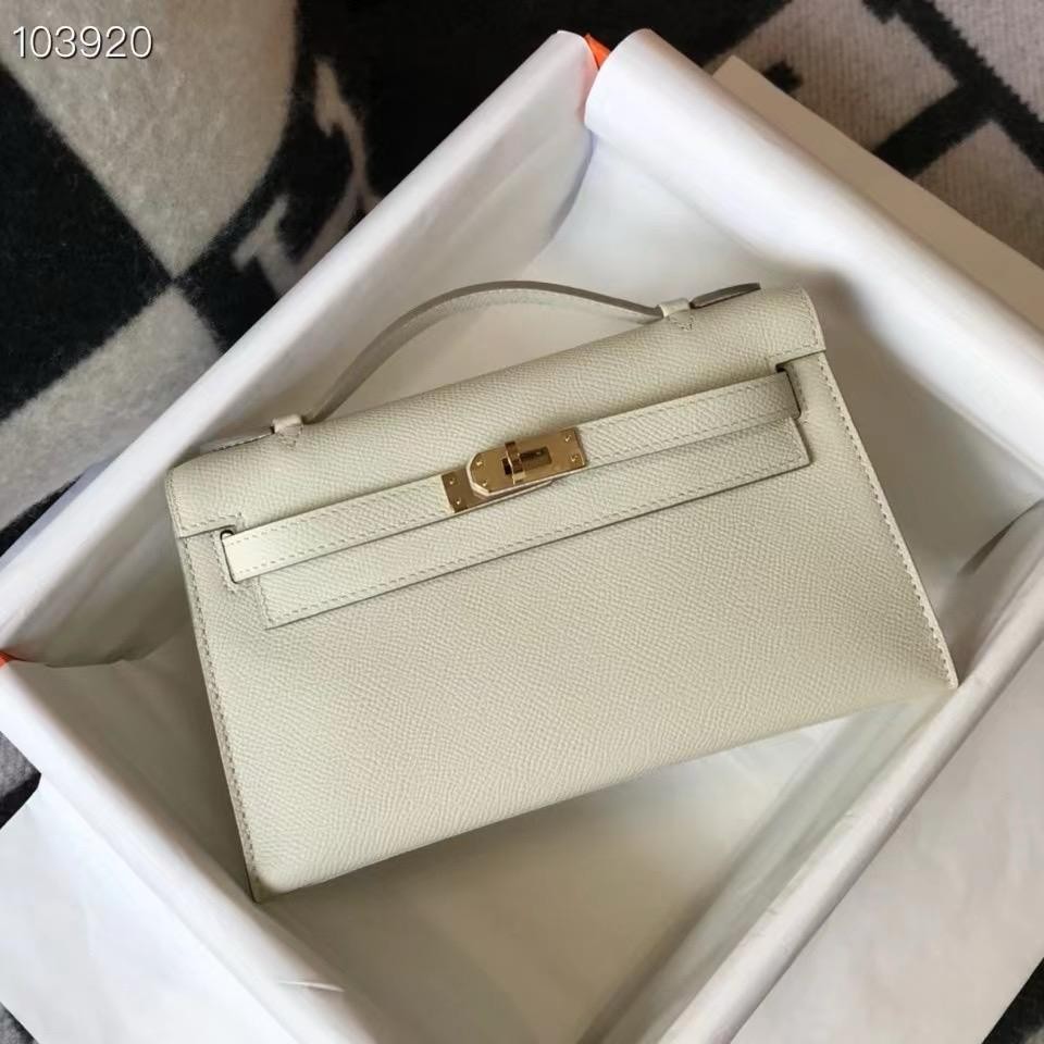 Women's Mini Kelly Hermes White Bag E-SEVEN STORE