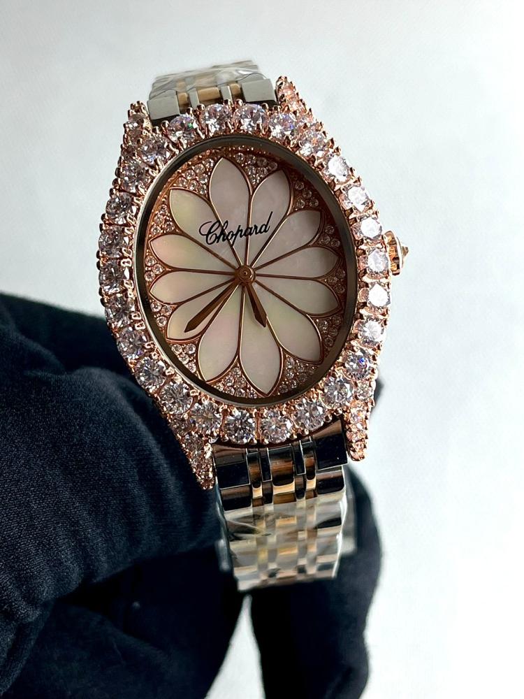Chopard L'Heure du Diamant Women's Gold-Tone Water-Resistant Watch with Crystal