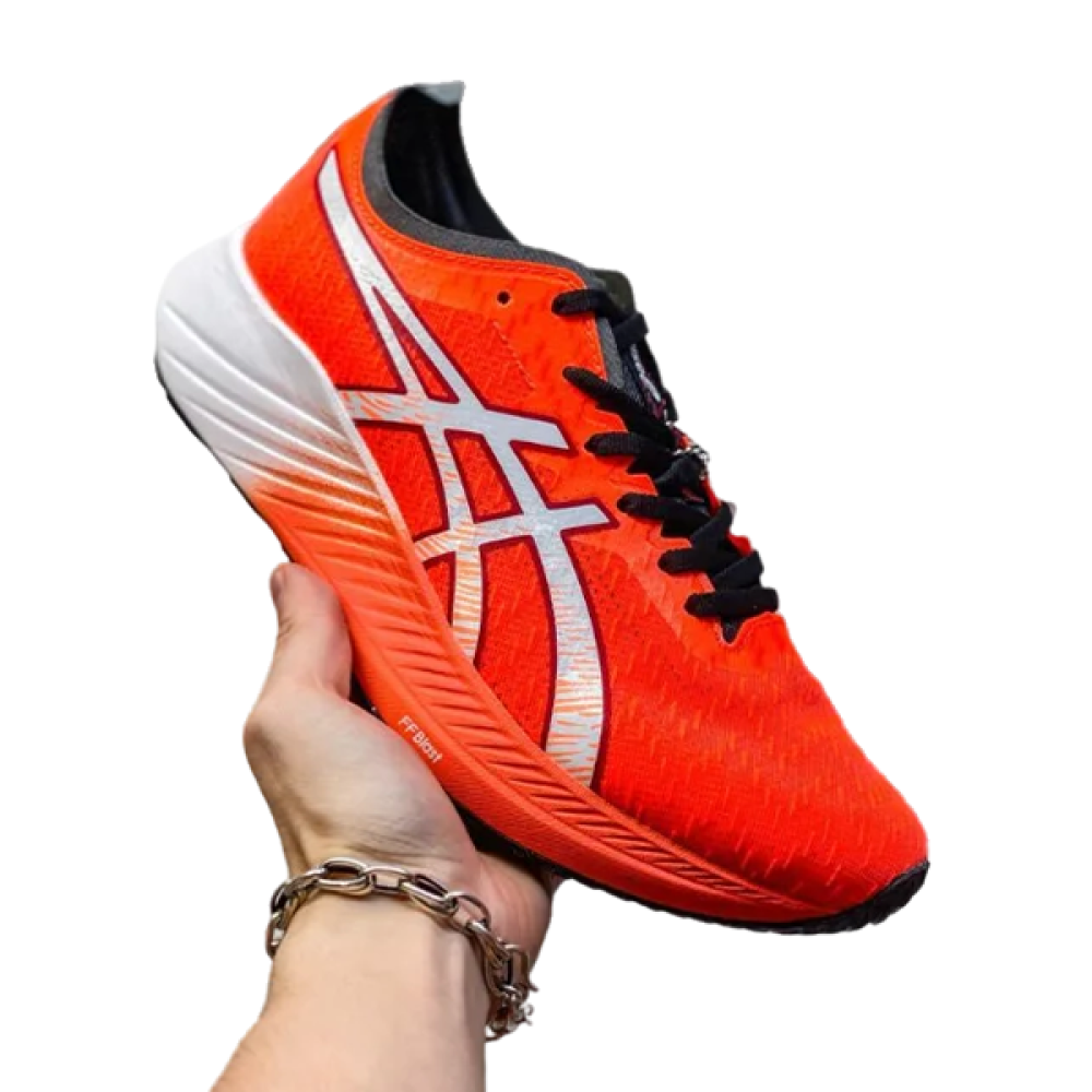 حذاء اسيكس ماجيك سبيد لون أحمر ناري مع أبيض