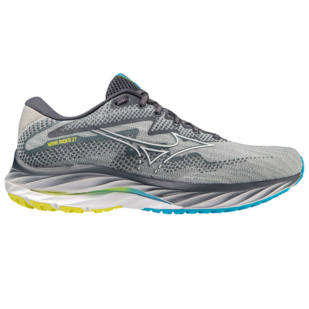 Mizuno Wave Rider Grey Blue Green Shoes