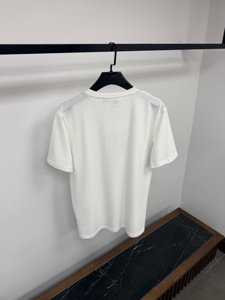 Lorebiana Men's Crew Neck Half Sleeve White Blouse - E-SEVEN