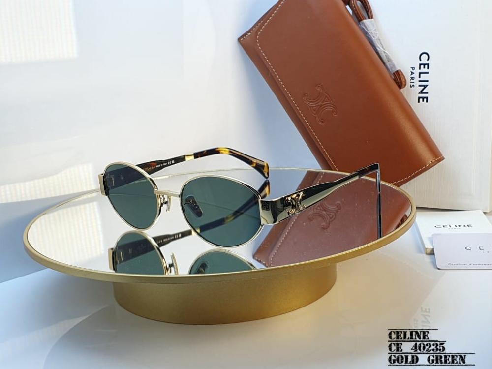 ユウ Celine Green Fashion Sunglasses - E-SEVEN STORE