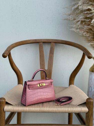 Chanel 22 Bag Style Shoulder Strap Pink and White Gradient - E