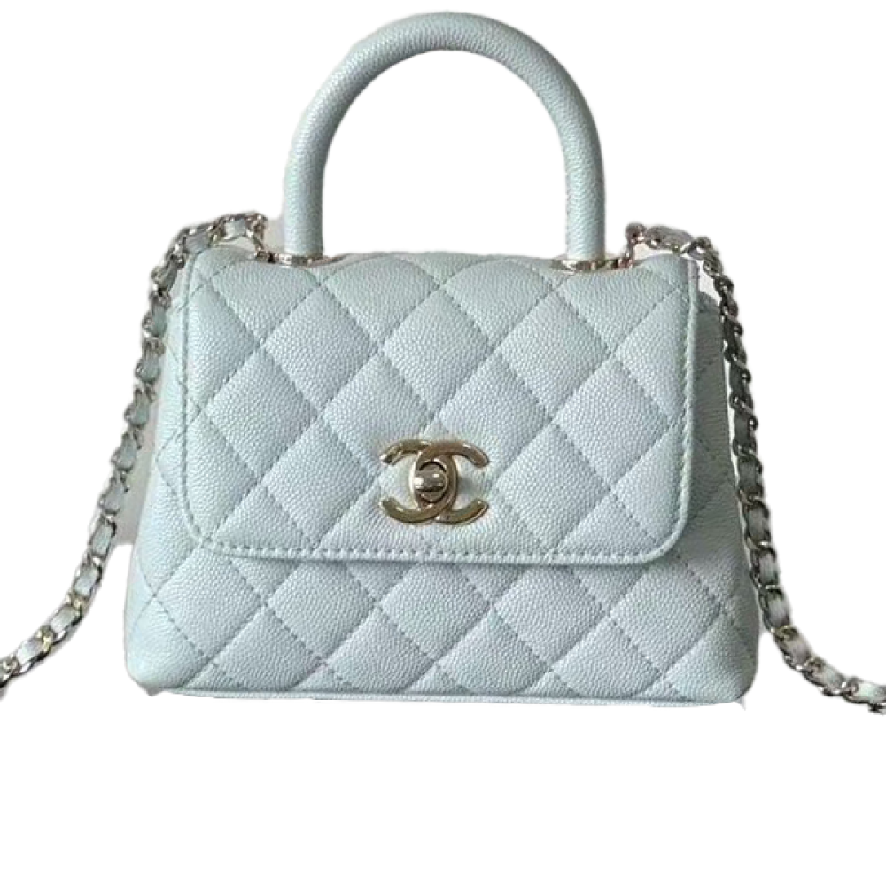 バッグ coco Chanel Nano Coco Mini Handbag 16cm Sumo Leather - E-SEVEN STORE