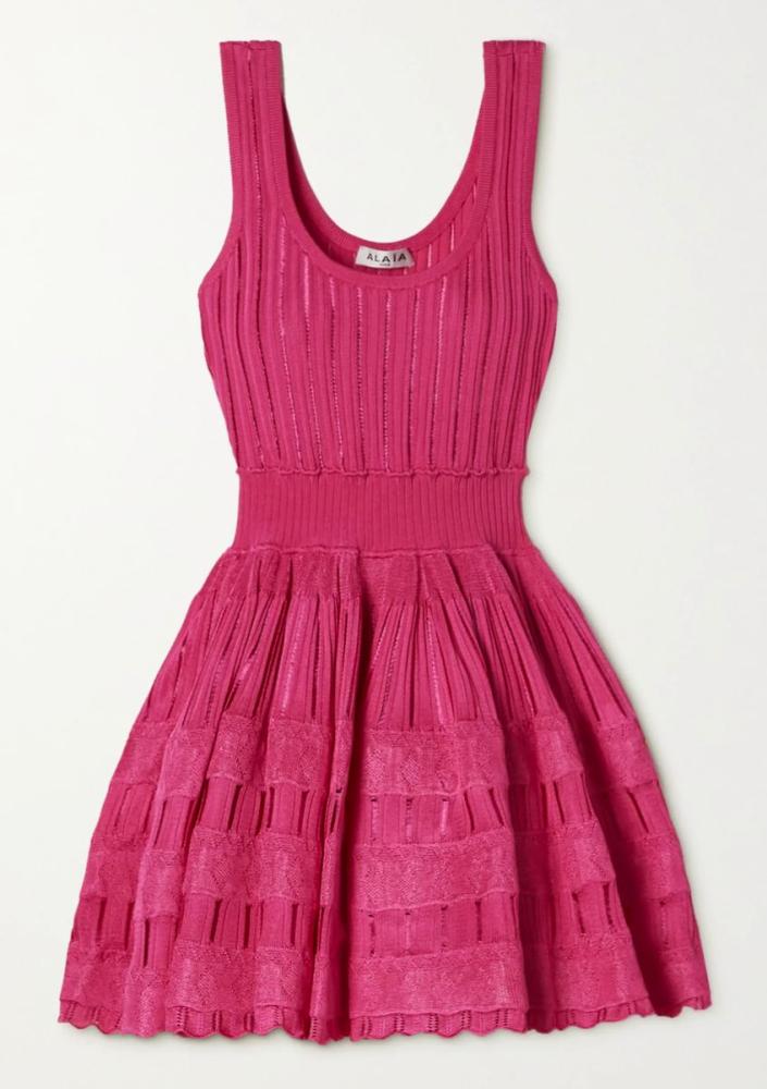 Alaya Sport Women's Short Dress, Elegant, Open, Pink - E