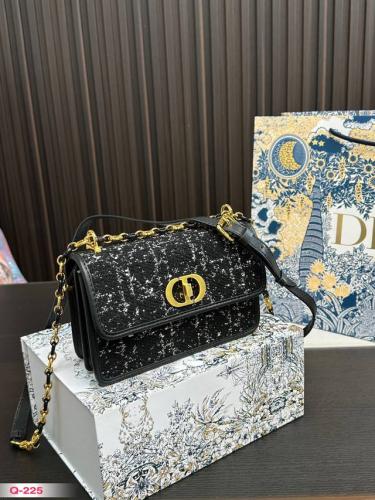 Dior Chic Small Bag 18cm Black with Gold - E-SEVEN STORE