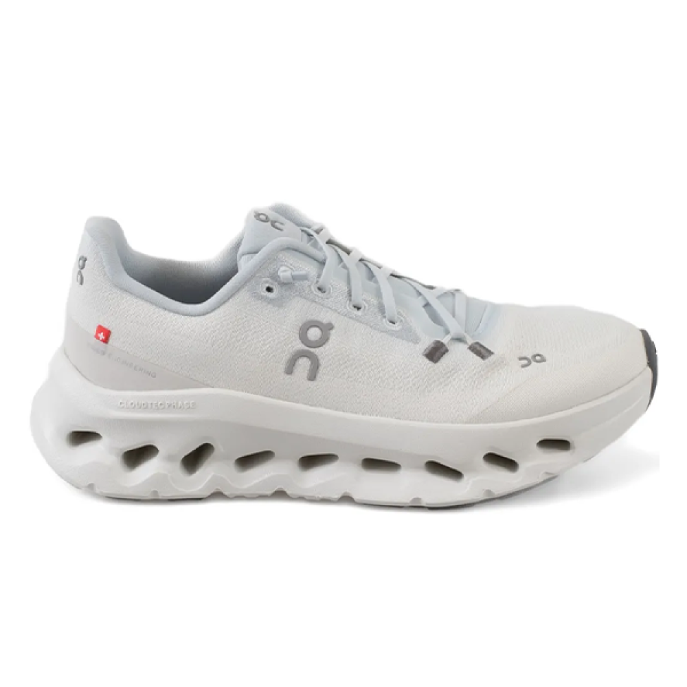 On Running Unisex Grey Cloud Tilt Sneakers, White and Light Grey