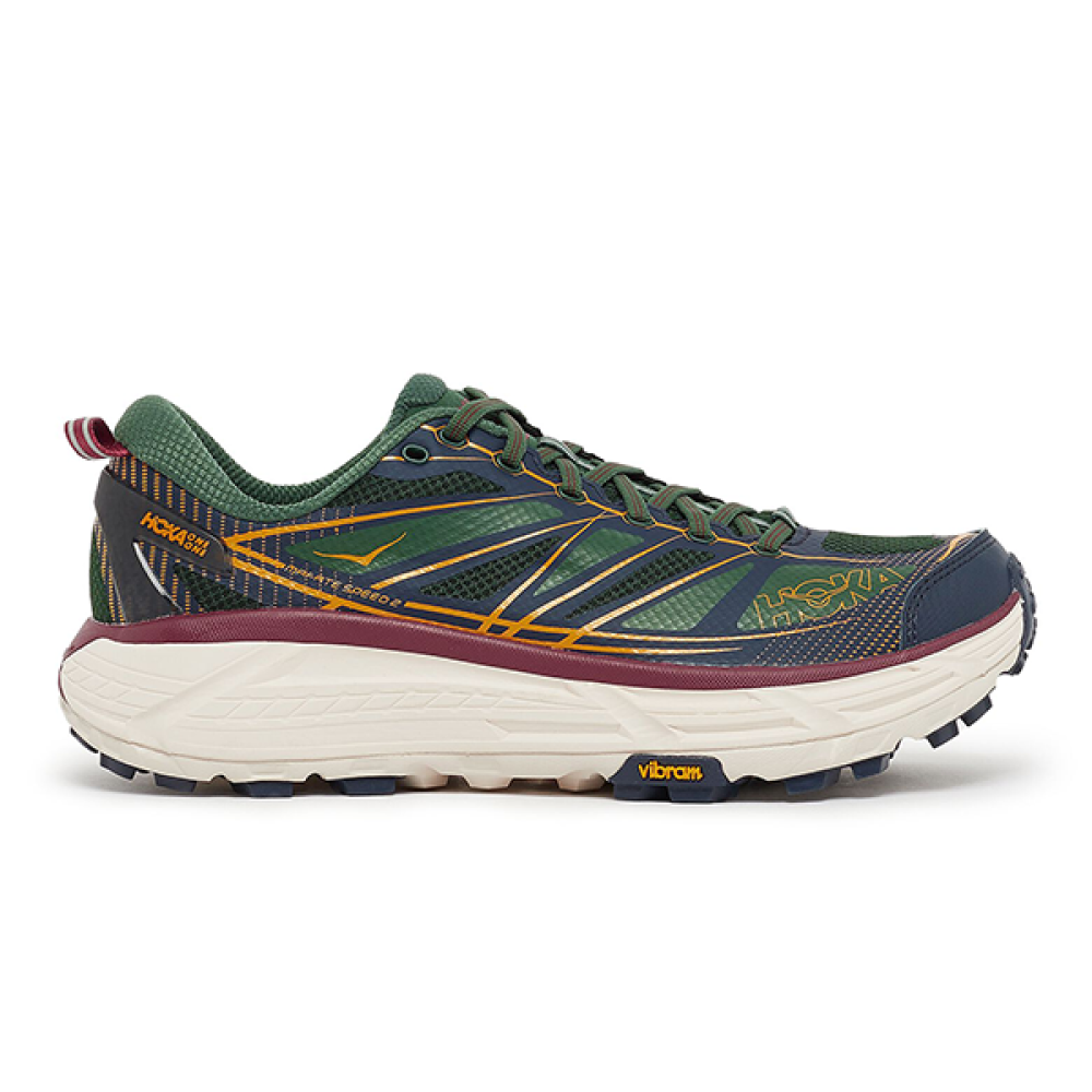 HOKA MAFAT SPEED 2 Dark Green & Blue Comfort Sneaker