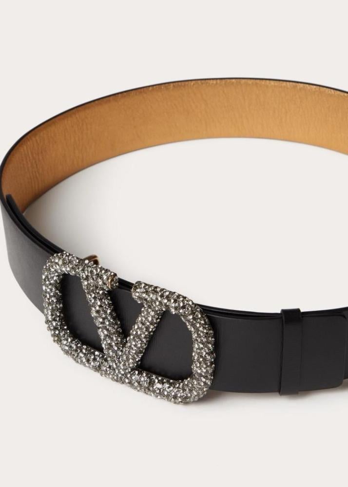 Valentino Belt Bronze Black Reversible Women's Belt - E
