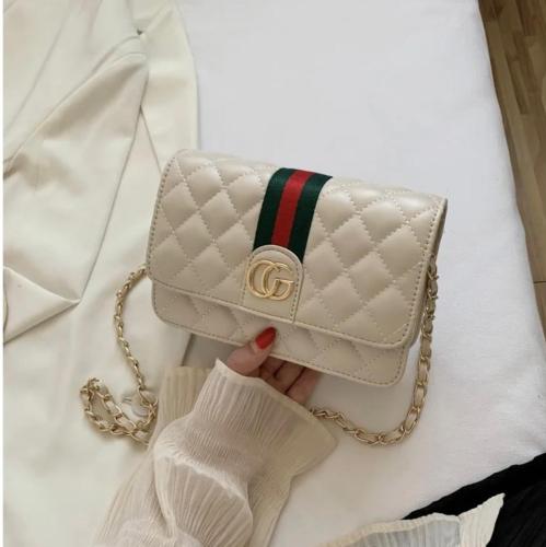 GUCCI バッグ Gucci Ophidia Beige Brown Women's Bag with Gold Chain - E-SEVEN STORE