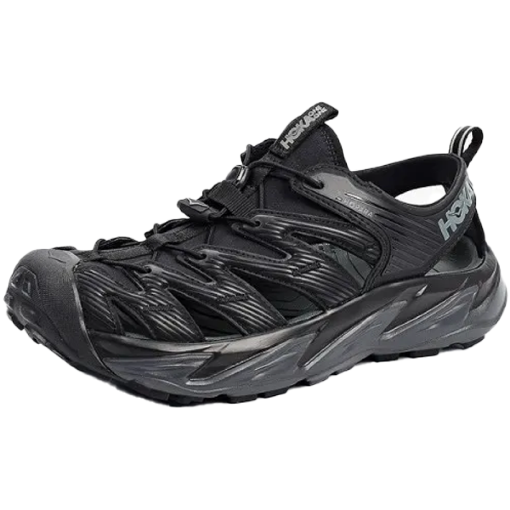 Hoka Hopara Unisex Sandal with Ventilation - Black - E-SEVEN
