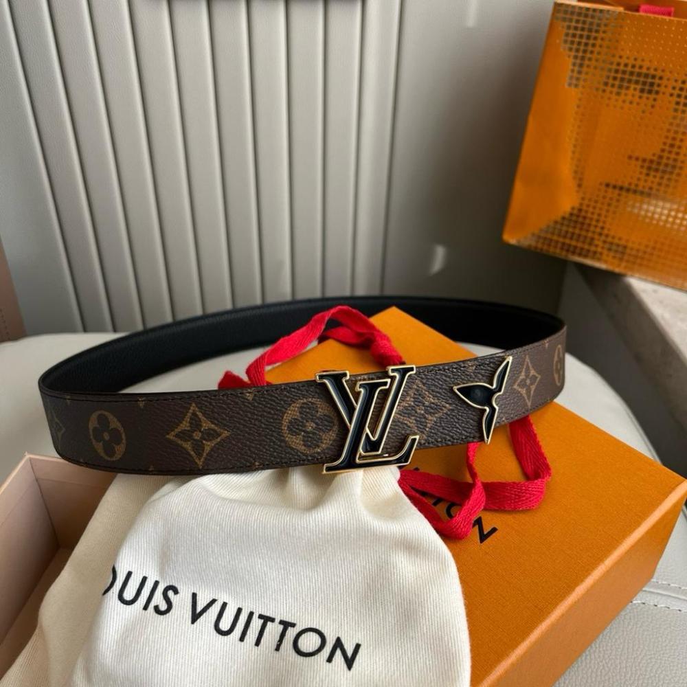 Louis Vuitton Monogram Black Reversible Women's Belt