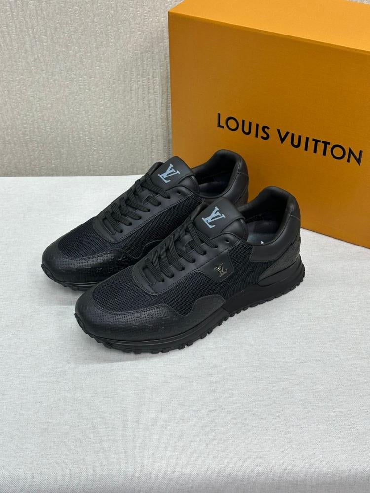 セブン Louis Vuitton Runaway Black Monogram Canvas and Leather Lace