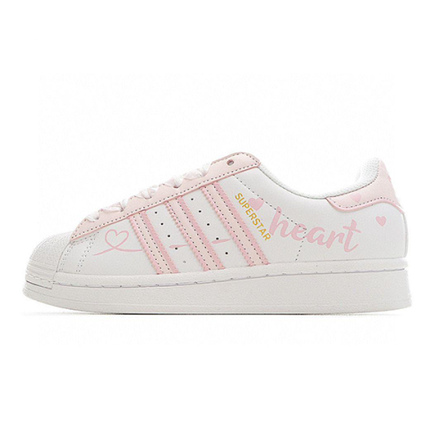 Adidas Superstar White Pink Women's Shoes E-SEVEN STORE