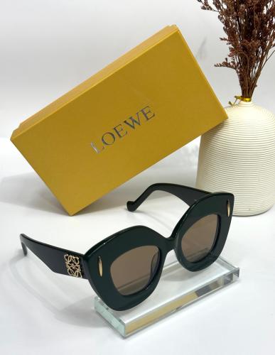 Loewe sunglasses, thick square frame, black - E-SEVEN STORE