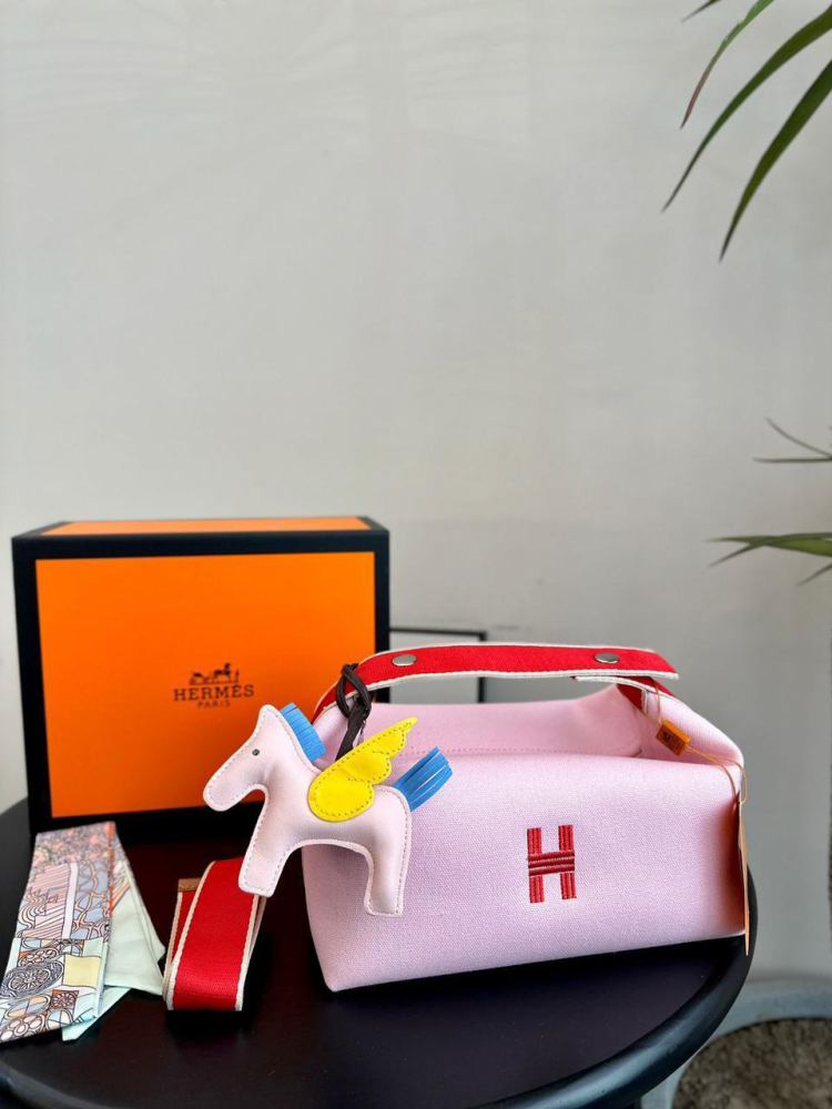 Hermes bride a brac bag in pink and red