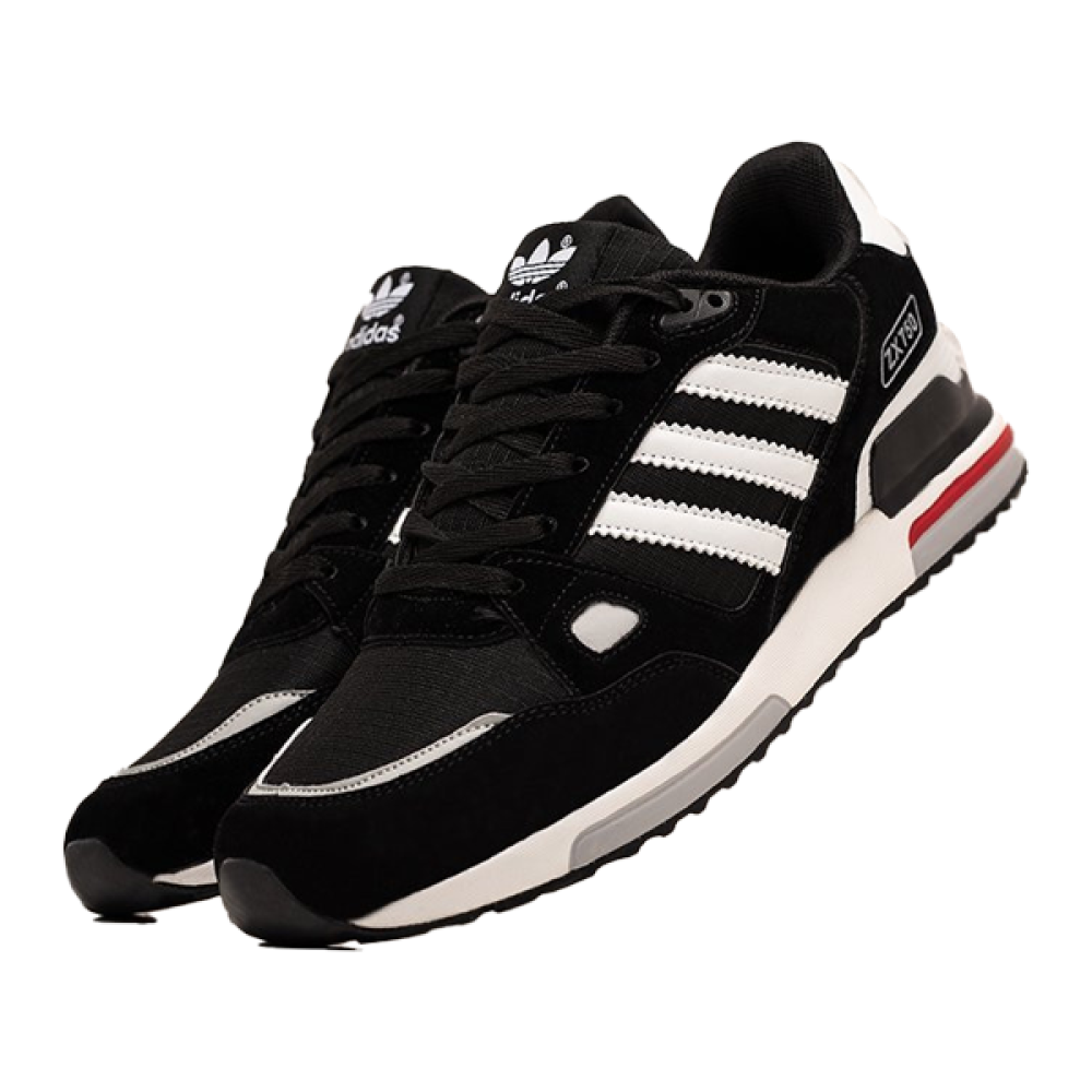 Adidas ZX 750 Flat Shoes in Black and White - E-SEVEN STORE