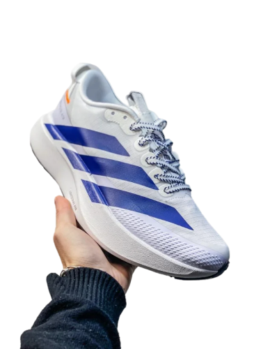 Adidas Adizero running shoes in grey and navy - E-SEVEN STORE
