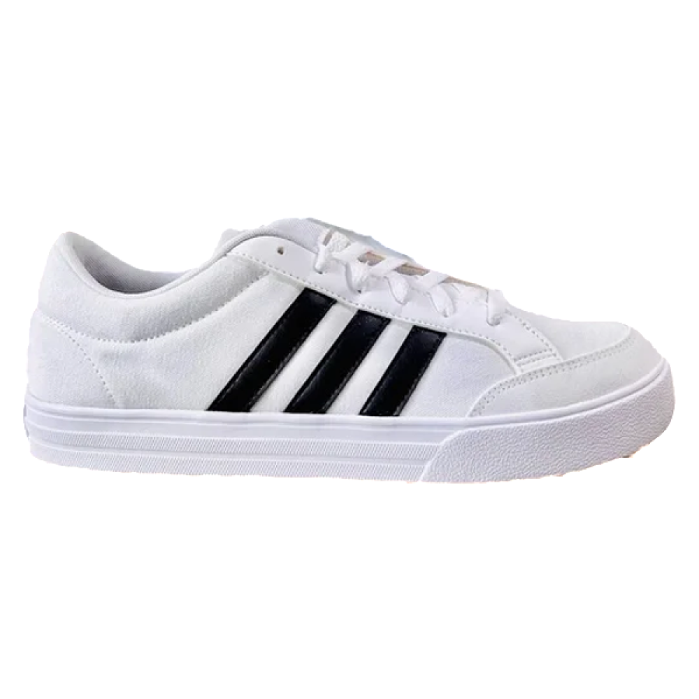 Adidas Flat Shoes VS Set Mule Black White