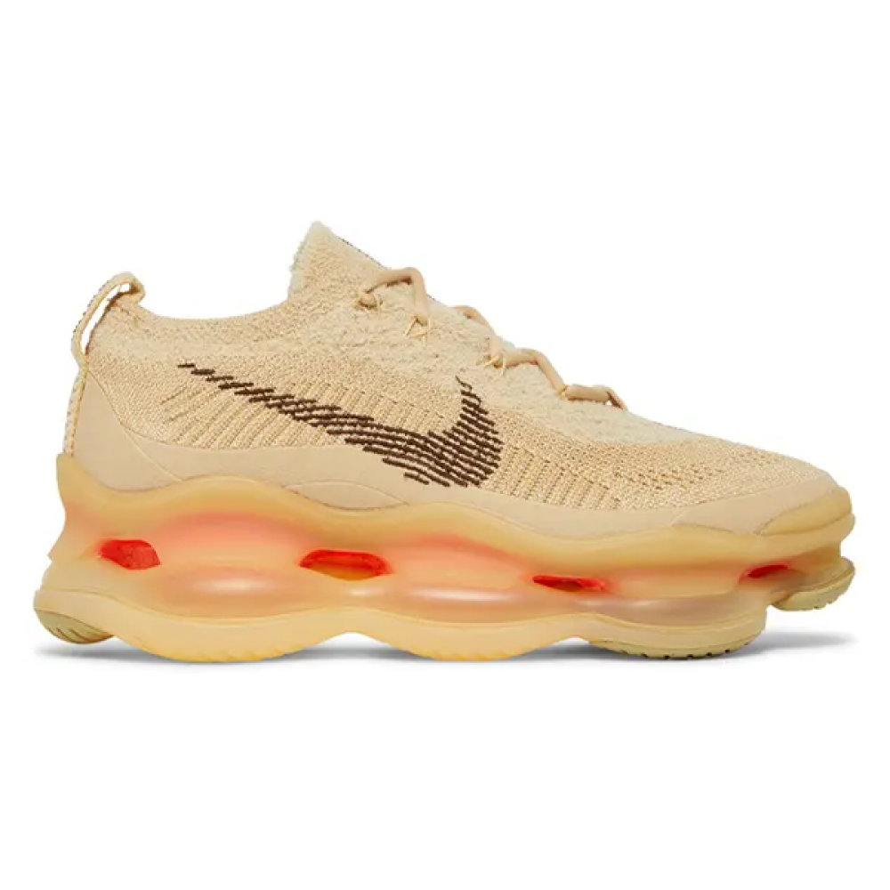 NIKE★WMNS AIR MAX SCORPION FLYKNIT★厚底★2色 Nike Air Max Scorpion Flyknit Dark Beige Orange - E-SEVEN STORE