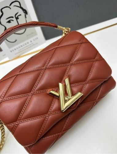 ＬＯＵＩＳ　ＶＵＩＴTＮ Louis Vuitton Twist Soft Brown Luxury Bag - E-SEVEN STORE