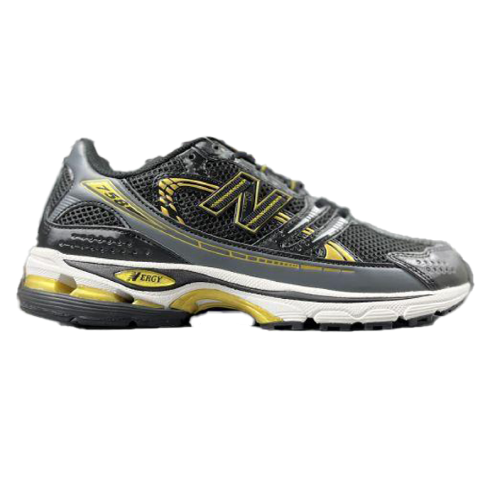 New Balance 758 Unisex Running Shoe, Black and Yellow