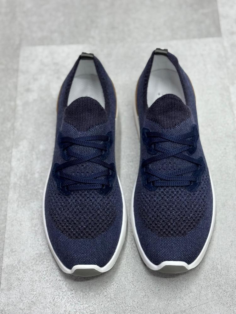 ミックス！ Brunello Cucinelli Men's Navy Sneakers - E-SEVEN STORE