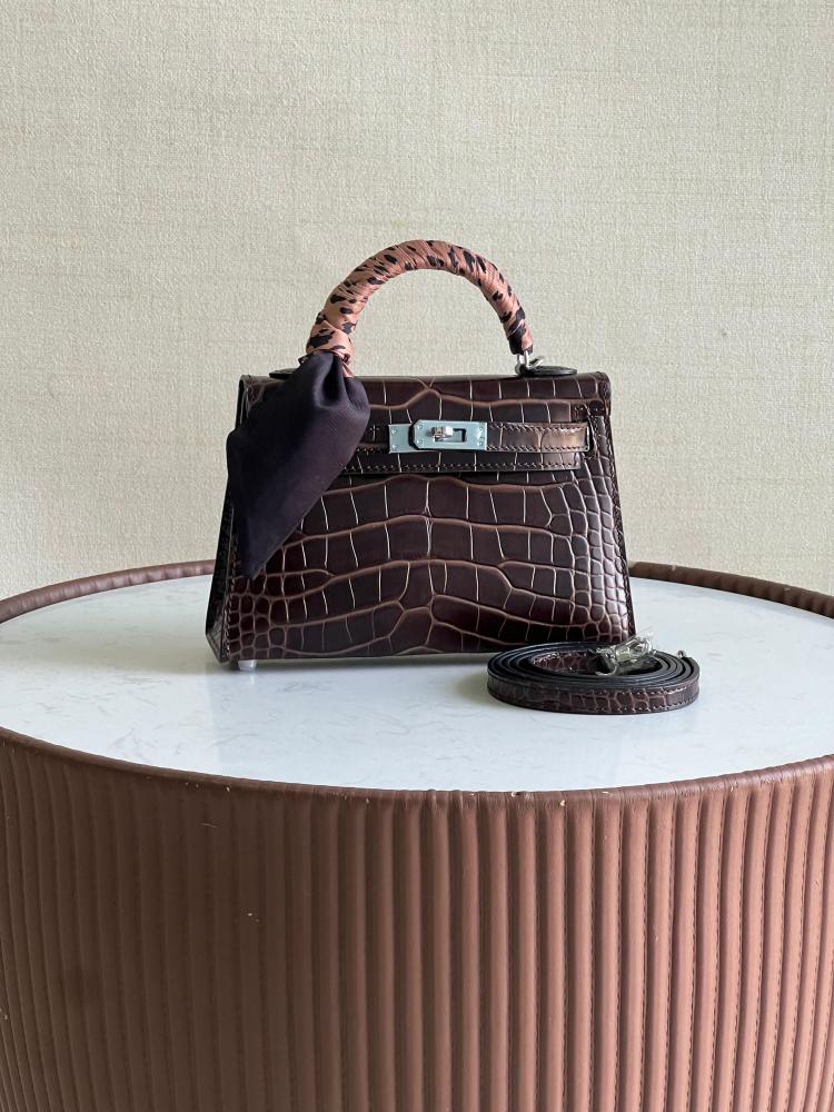 Hermes Kelly Luxury Wallet 19cm Brown