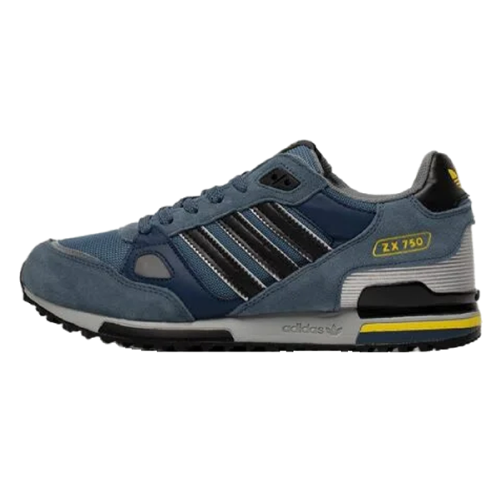 Adidas ZX 750 Unisex Sneakers in Dusty Blue and Black - E