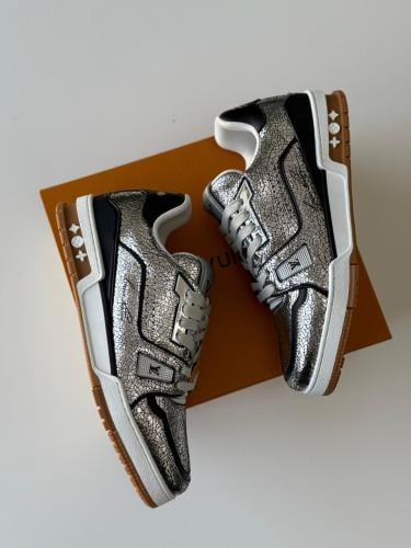 Louis Vuitton LV TRAINER MAXI Men's White Cream Sneakers - E-SEVEN