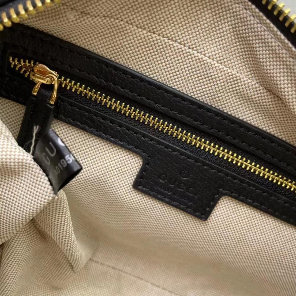 Gucci Ophidia Women's Bag Black with Beige and Brand Print - E