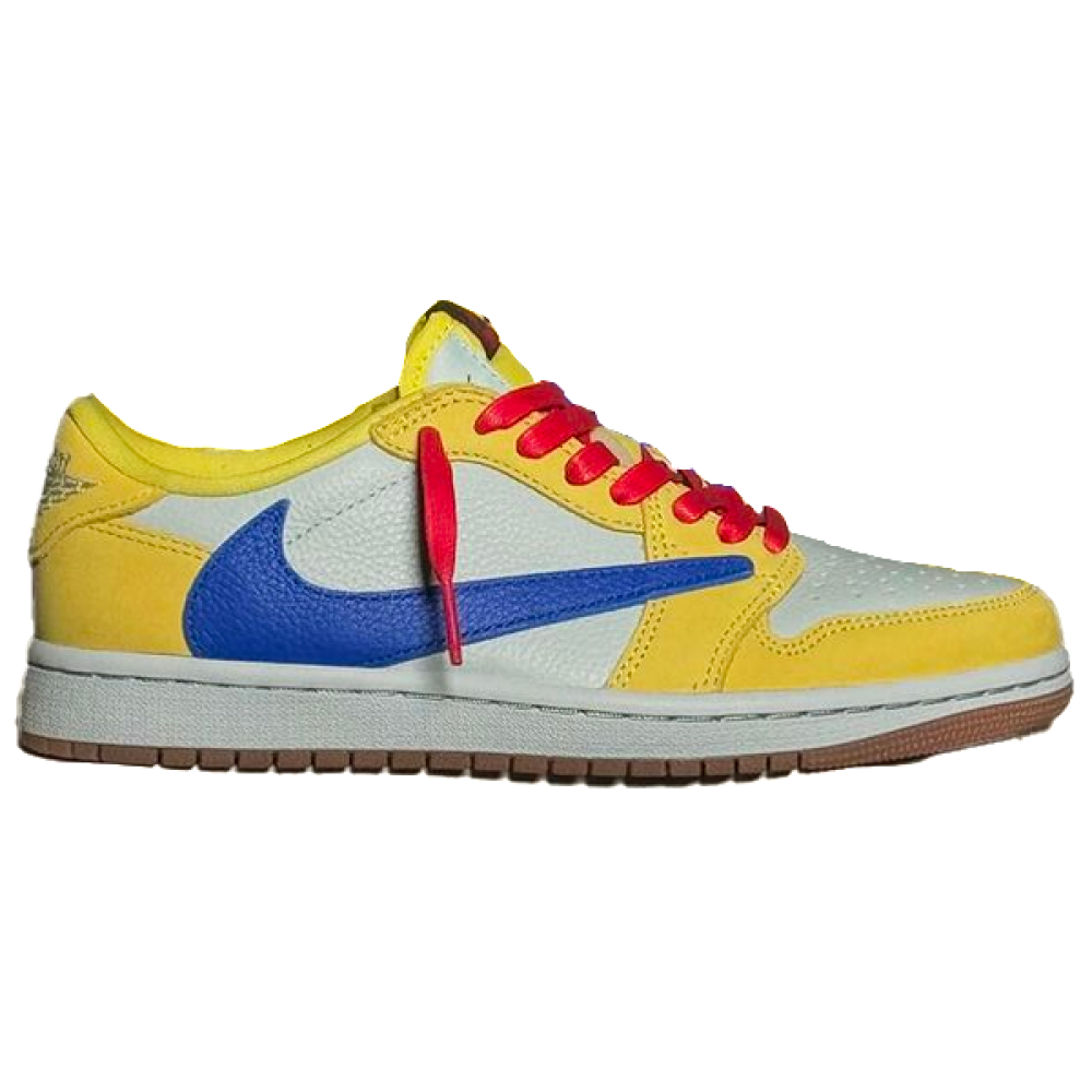靴 Travis canary Air Jordan 1 Retro Low OG SP x Travis Scott Canary 5-16.5W