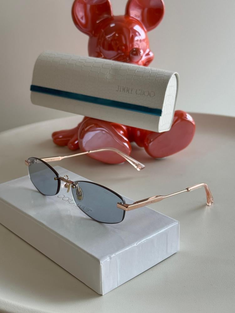Jimmy Choo rimless sunglasses in blue
