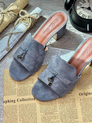 Lorebiana Women's High Heel Sandal, Dark Grey | ESEVEN STORE