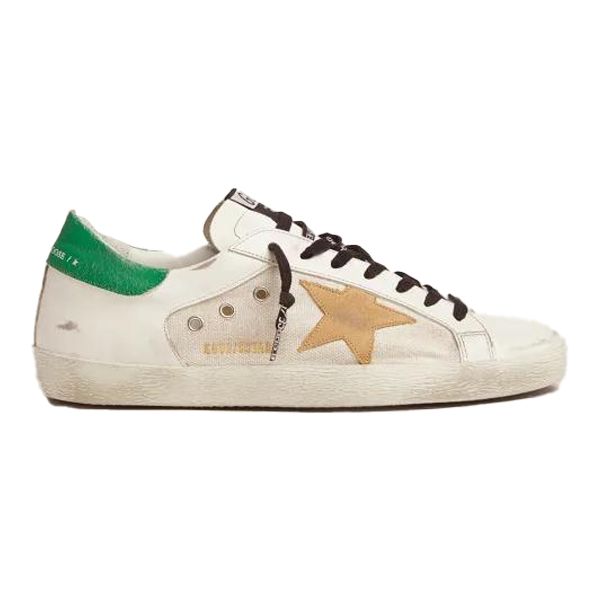 Golden Goose Superstar Green White Women's Sneakers