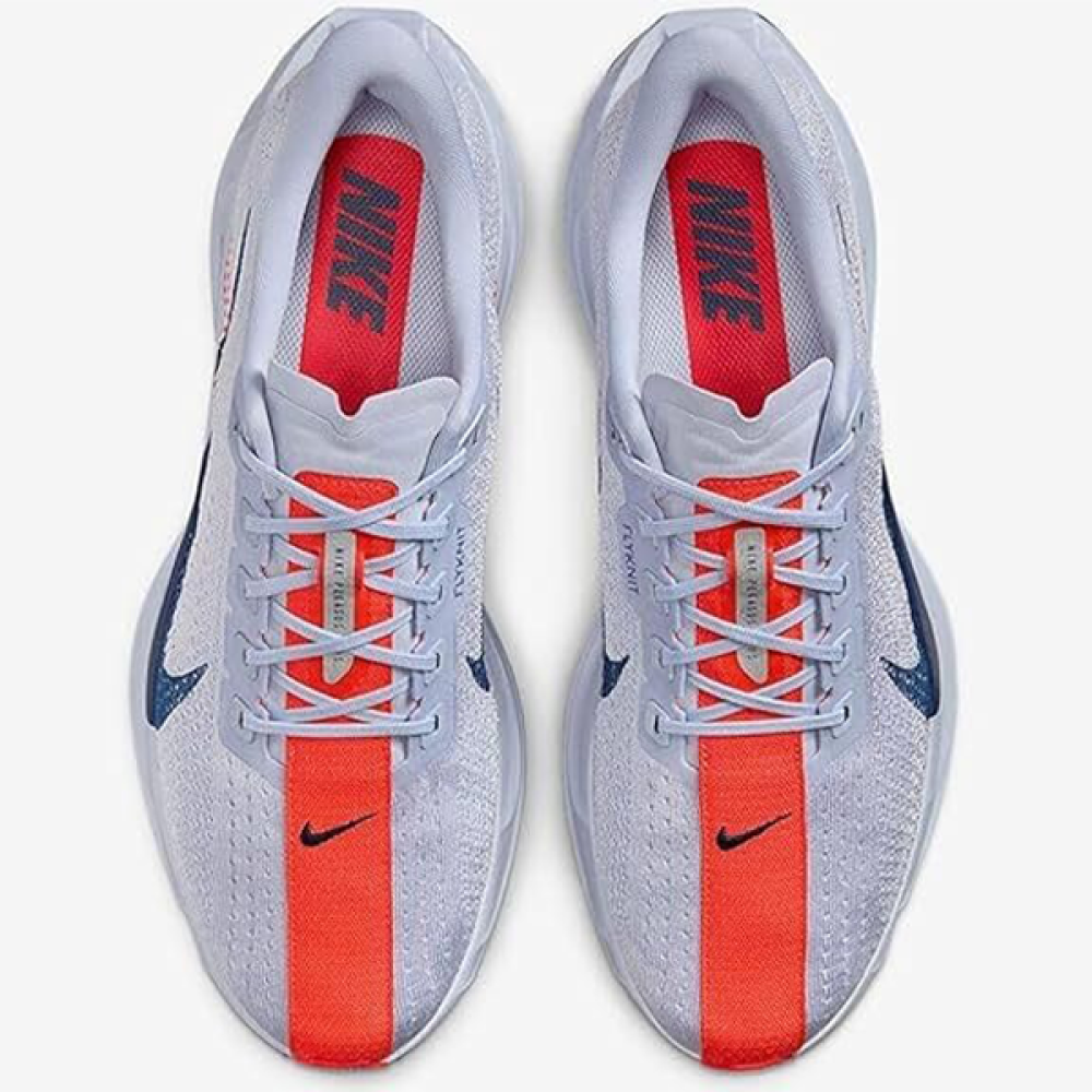 Nike Unisex Pegasus Plus Mesh Shoes Grey Orange - E-SEVEN STORE