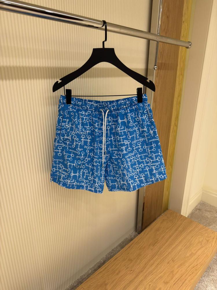 Men's blue patterned Army green swimsuit - E-SEVEN STORE