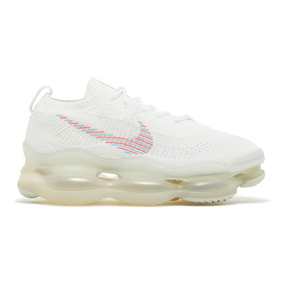Nike Air Max Scorpion Flyknit White Shoes with Colorful Logo E
