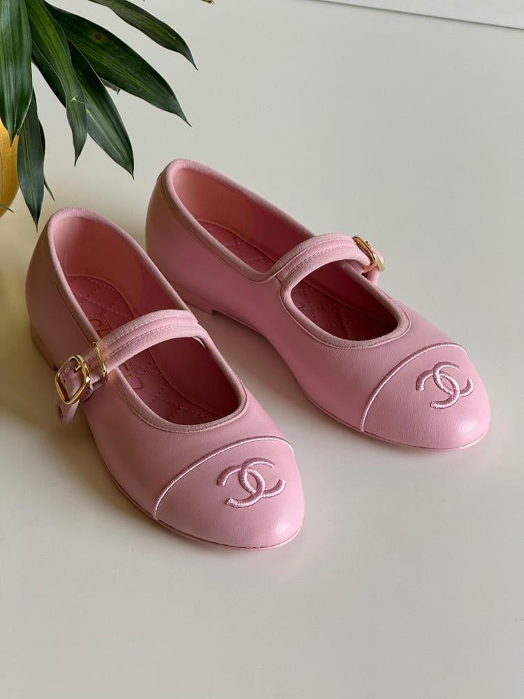Chanel women's ballerinas, pink - E-SEVEN STORE