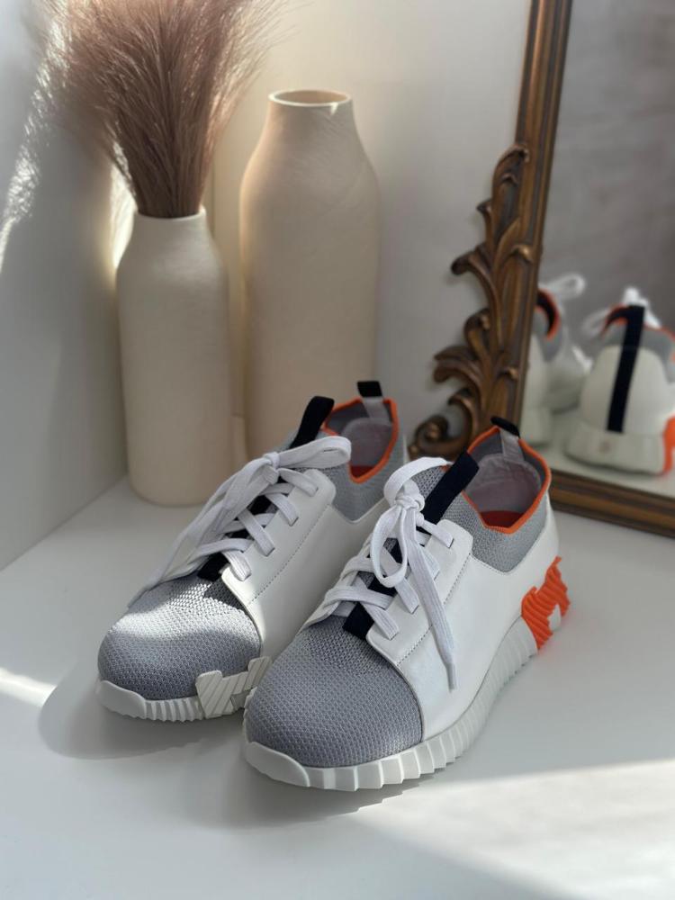 【大人のエトゥープ】★HERMES★Bouncing スニーカー Bouncing sneaker | Hermès USA